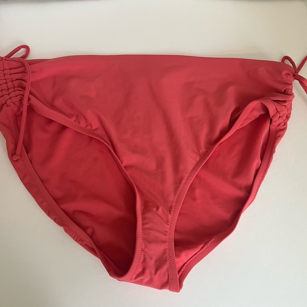 CALIA Women's Adjustable MidRise Ruched Side Swim Bottom XL Guava Pink
WSA23402